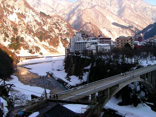 Unazuki Hopspring spa in Toyama Prefecture