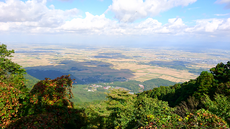 Echigo Plain from the top of Mr. Yahiko, Niigata Prefecture