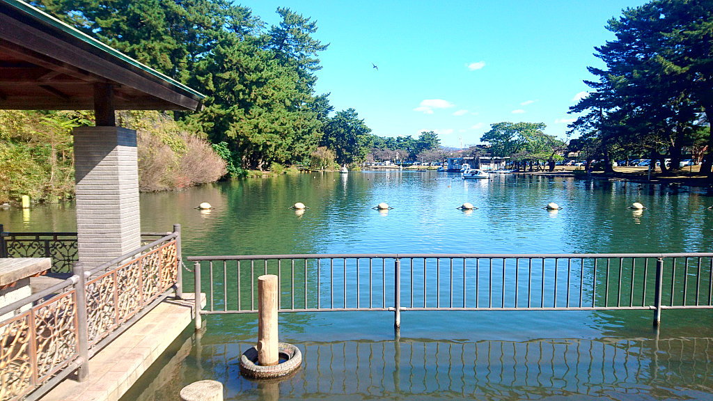 Shikishima Park in Maebashi. 
